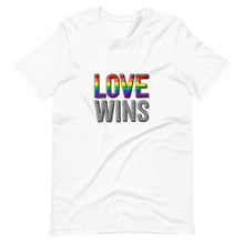 Load image into Gallery viewer, Love Wins Pride Unisex T-Shirt (ADULT / PREMIUM)